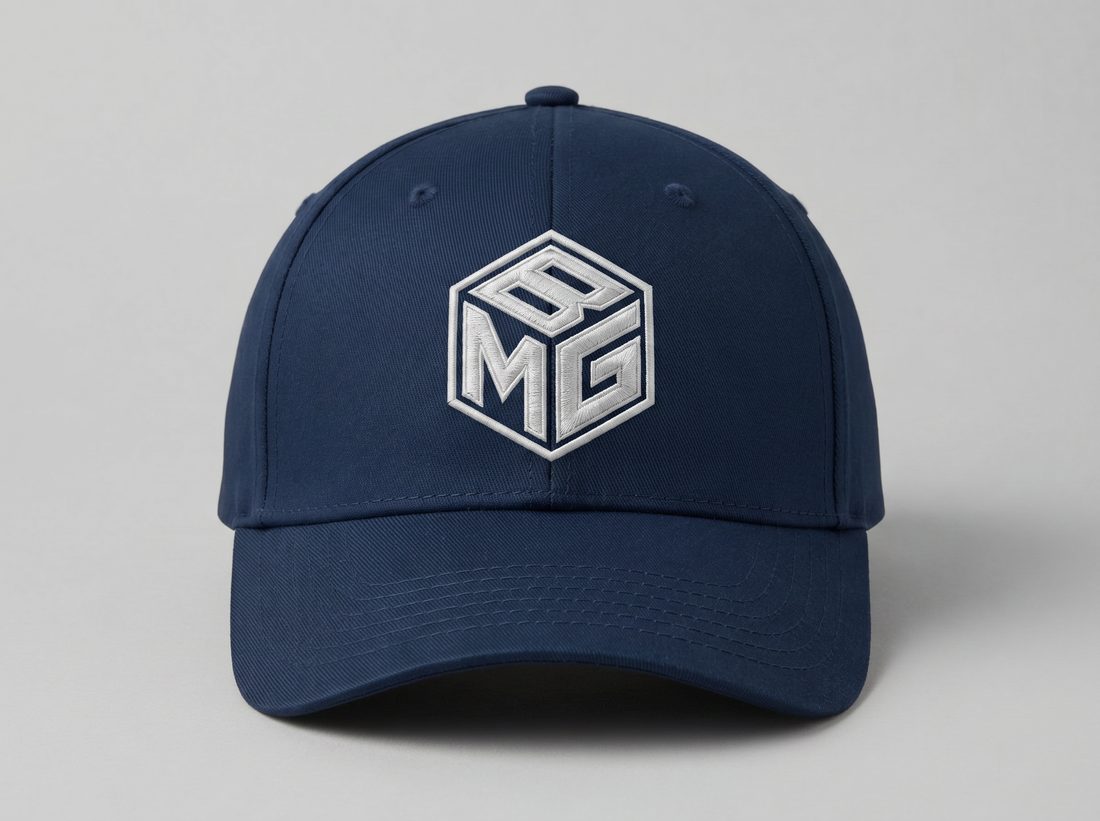 Sample mockup — logo on a cap