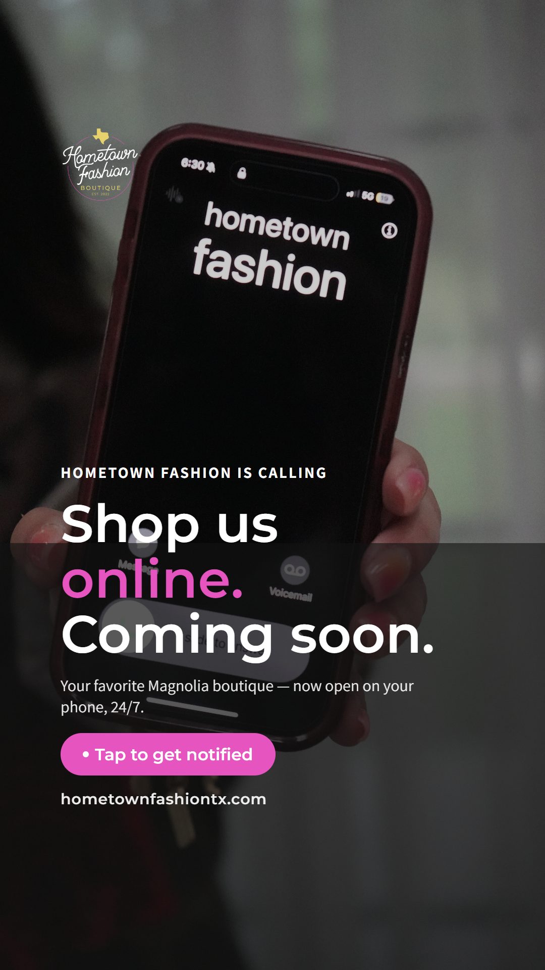 Hometown Fashion Coming Soon Instagram story ad