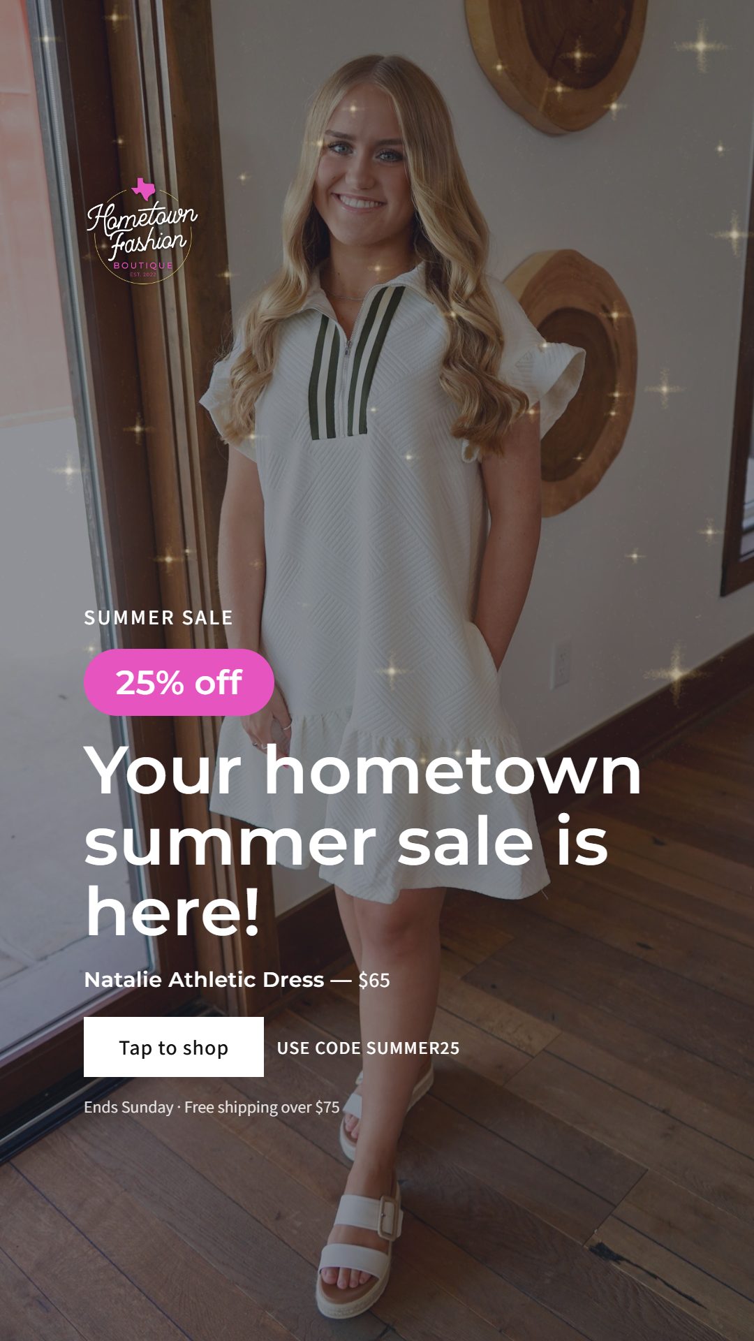 Hometown Fashion Summer Sale Instagram story ad