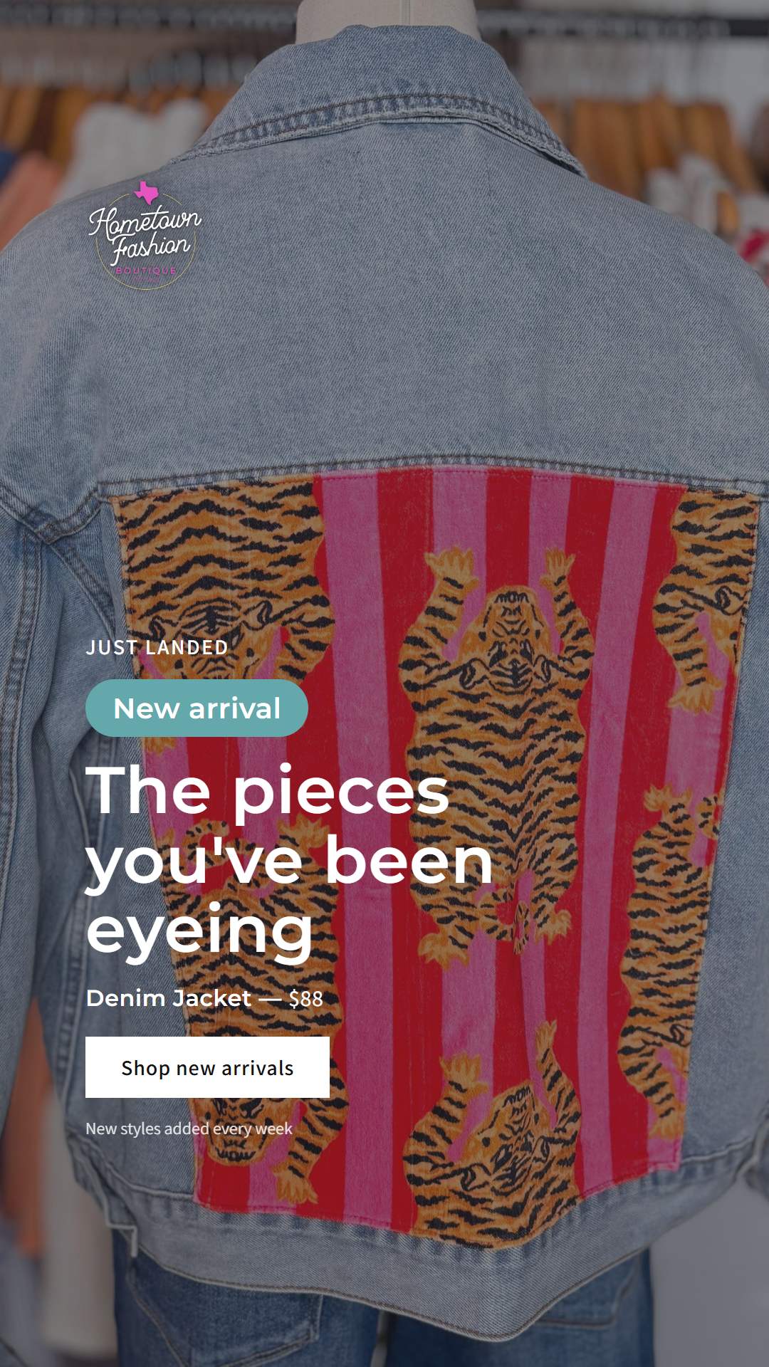 Hometown Fashion new-arrivals Instagram story ad