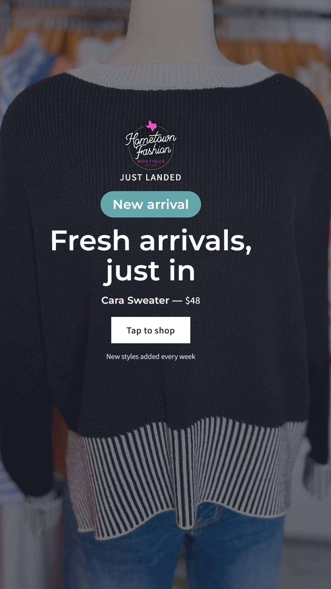 Hometown Fashion new-arrivals TikTok creative