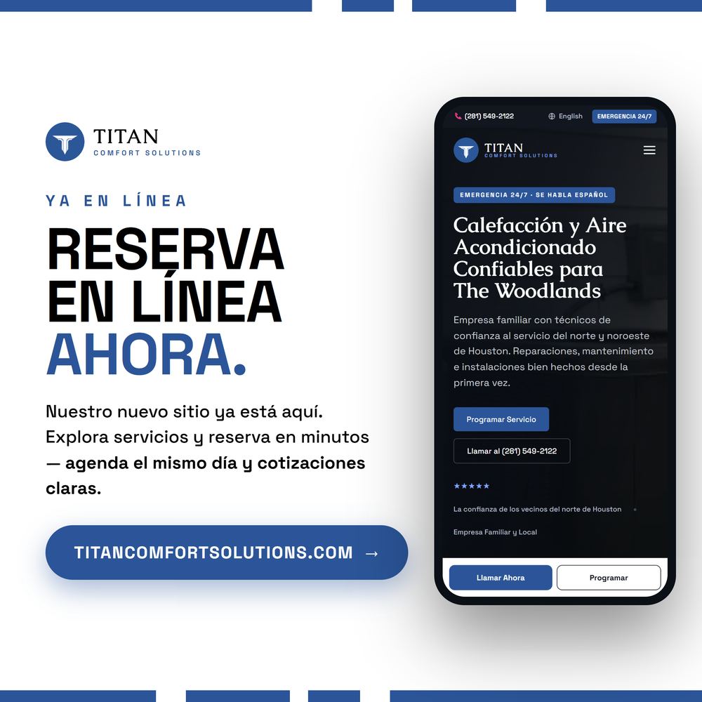 Concept — Titan site-launch Instagram feed ad, Spanish