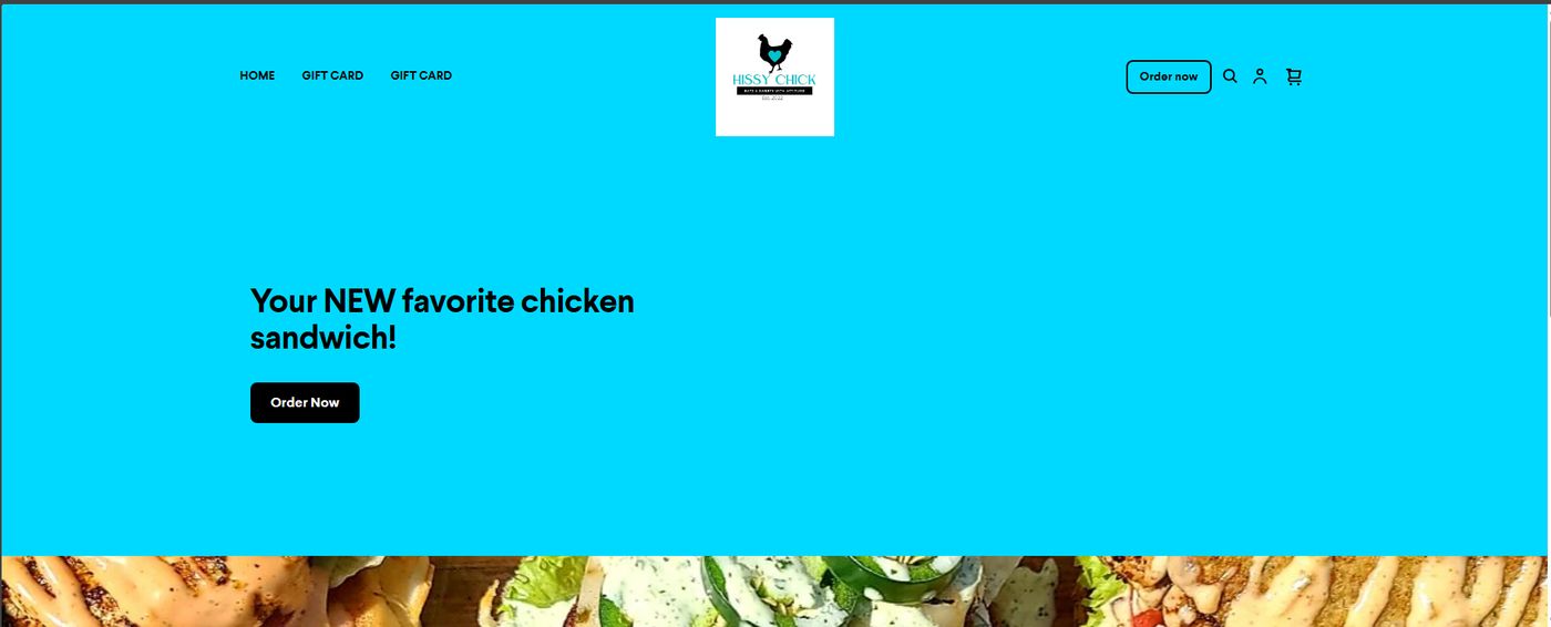 Before — Hissy Chick Kitchen's old website